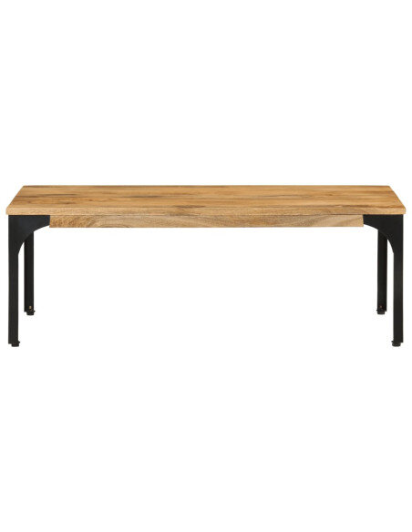 Table Basse en bois massif et pied métal style industriel Table Basse en bois massif et pied métal style industriel