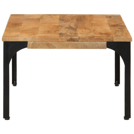 Table Basse en bois massif et pied métal style industriel