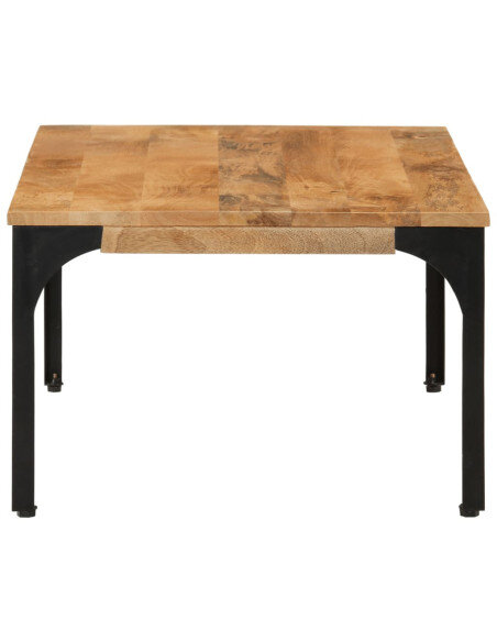 Table Basse en bois massif et pied métal style industriel Table Basse en bois massif et pied métal style industriel