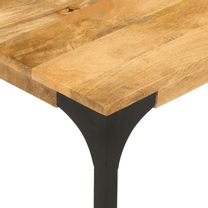 Table Basse en bois massif et pied métal style industriel