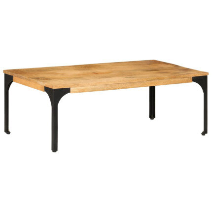 Table Basse en bois massif et pied métal style industriel