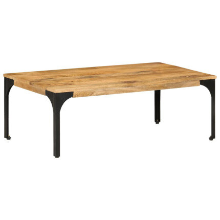 Table Basse en bois massif et pied métal style industriel