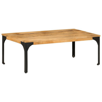 Table Basse en bois massif et pied métal style industriel