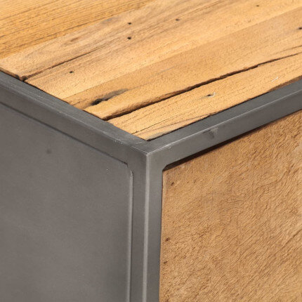 Table Basse rectangulaire industrielle avec tiroir de rangement