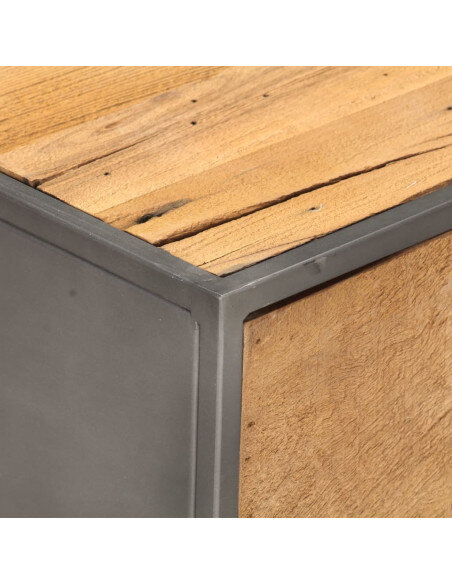 Table Basse rectangulaire industrielle avec tiroir de rangement