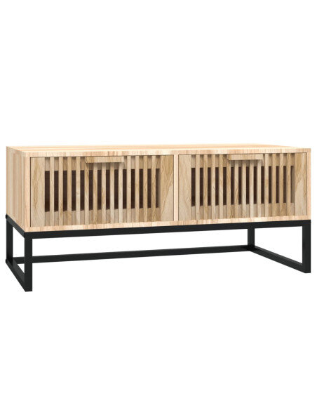 Table Basse Rectangulaire Bois Naturel - Scandinave Table Basse Rectangulaire Bois Naturel - Scandinave