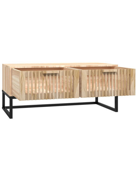 Table Basse Rectangulaire Bois Naturel - Scandinave Table Basse Rectangulaire Bois Naturel - Scandinave