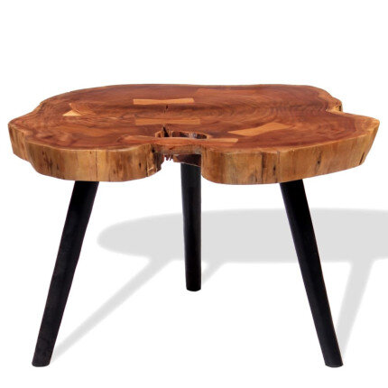 Table Basse Vintage Rétro en bois massif d'acacia