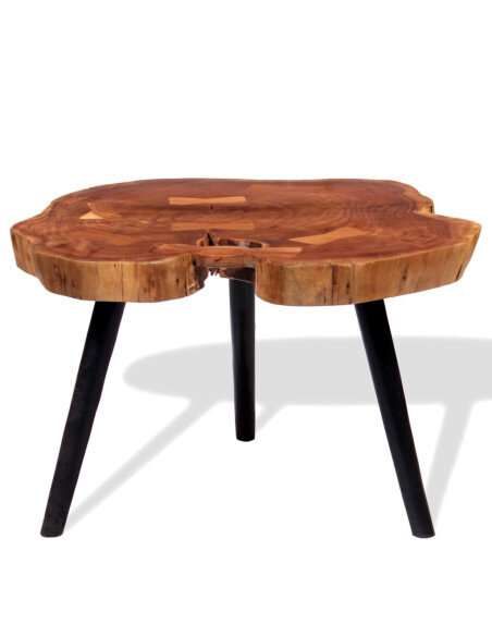 Table Basse Vintage Rétro en bois massif d'acacia