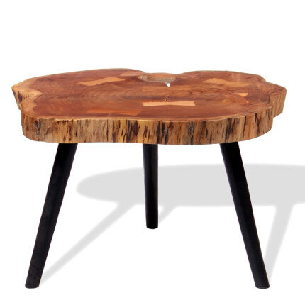 Table Basse Vintage Rétro en bois massif d'acacia