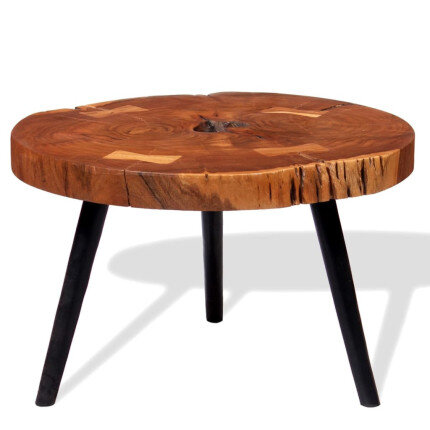 Table Basse Vintage Rétro en bois massif d'acacia
