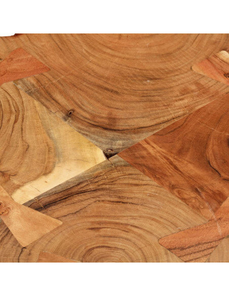 Table Basse Vintage Rétro en bois massif d'acacia