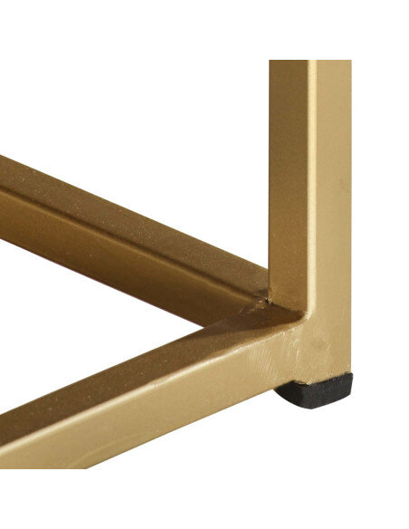 Table Basse Vintage Rétro Art Déco Noire & Dorée Table Basse Vintage Rétro Art Déco Noire & Dorée