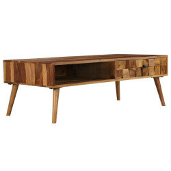Table Basse rectangulaire Design Rétro / Vintage en bois