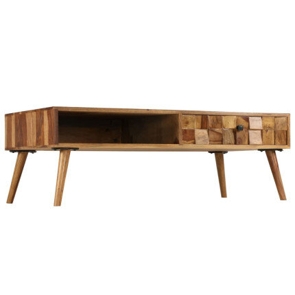 Table Basse rectangulaire Design Rétro / Vintage en bois