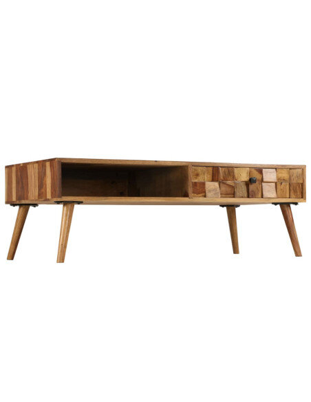 Table Basse rectangulaire Design Rétro / Vintage en bois Table Basse rectangulaire Design Rétro / Vintage en bois