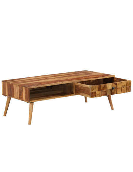 Table Basse rectangulaire Design Rétro / Vintage en bois Table Basse rectangulaire Design Rétro / Vintage en bois