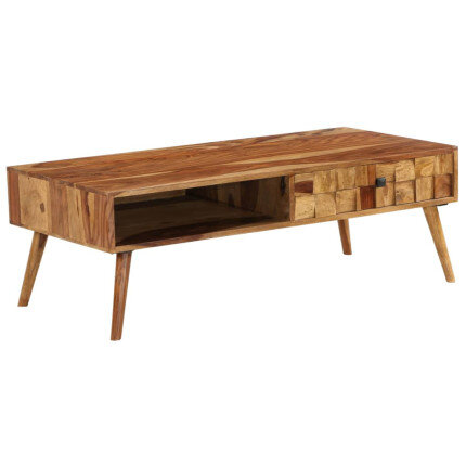 Table Basse rectangulaire Design Rétro / Vintage en bois