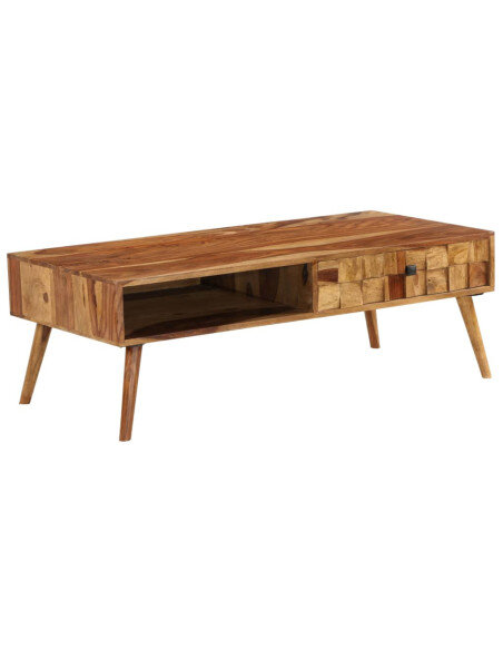 Table Basse rectangulaire Design Rétro / Vintage en bois Table Basse rectangulaire Design Rétro / Vintage en bois