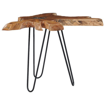 Table Basse Design en Résine & Bois avec pied Métal