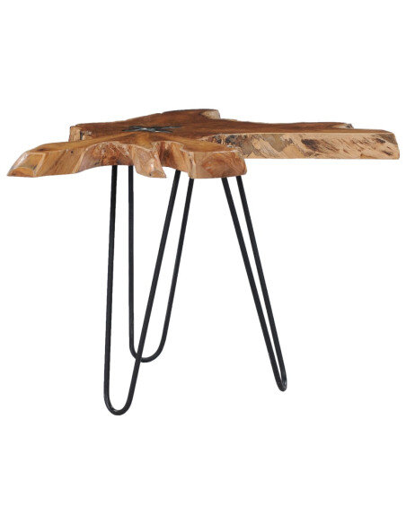 Table Basse Design en Résine & Bois avec pied Métal Table Basse Design en Résine & Bois avec pied Métal