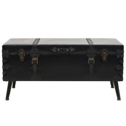 Table Basse Coffre de Rangement Noire – Vintage / Rétro 2