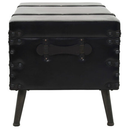 Table Basse Coffre de Rangement Noire – Vintage / Rétro