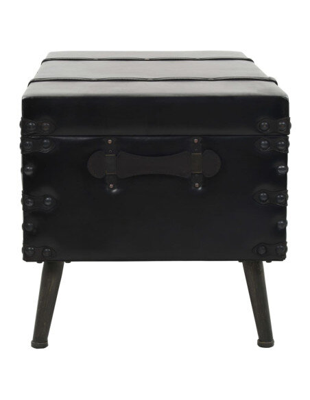 Table Basse Coffre de Rangement Noire – Vintage / Rétro Table Basse Coffre de Rangement Noire – Vintage / Rétro