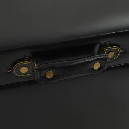 Table Basse Coffre de Rangement Noire – Vintage / Rétro