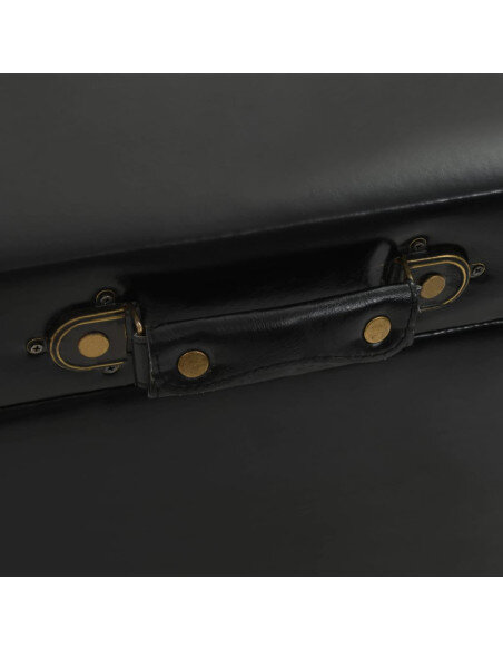 Table Basse Coffre de Rangement Noire – Vintage / Rétro Table Basse Coffre de Rangement Noire – Vintage / Rétro