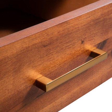 Table Basse Rectangulaire Bois Acacia – Vintage / Rétro