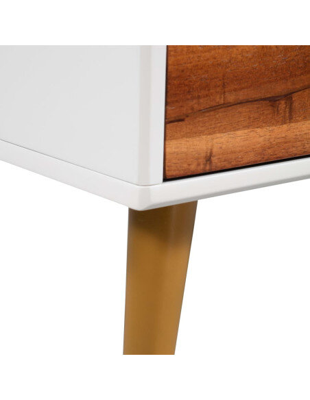 Table Basse Rectangulaire Bois Acacia – Vintage / Rétro Table Basse Rectangulaire Bois Acacia – Vintage / Rétro