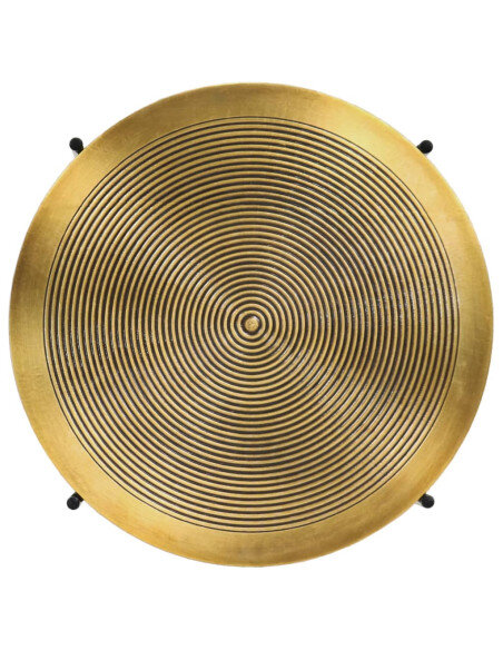 Tables Gigognes Rondes Art Déco – Laiton Doré Tables Gigognes Rondes Art Déco – Laiton Doré