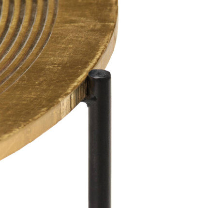 Tables Gigognes Rondes Art Déco – Laiton Doré