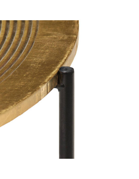 Tables Gigognes Rondes Art Déco – Laiton Doré Tables Gigognes Rondes Art Déco – Laiton Doré