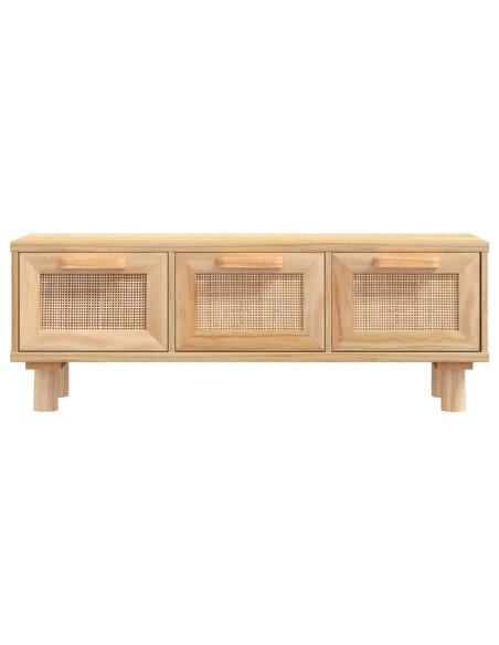 Table Basse Bois Rotin Naturel Scandinave avec tiroirs Table Basse Bois Rotin Naturel Scandinave avec tiroirs