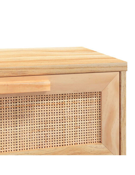 Table Basse Bois Rotin Naturel Scandinave avec tiroirs Table Basse Bois Rotin Naturel Scandinave avec tiroirs