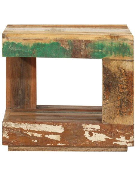 Table Basse Carrée Bohème Bois de Récupération  Table Basse Carrée Bohème Bois de Récupération