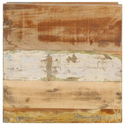 Table Basse Carrée Bohème Bois de Récupération