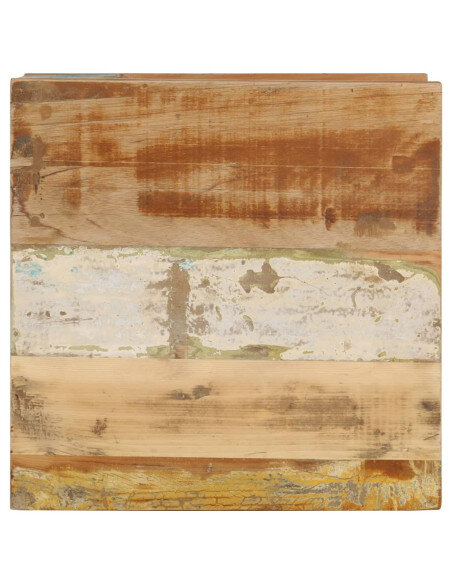 Table Basse Carrée Bohème Bois de Récupération  Table Basse Carrée Bohème Bois de Récupération