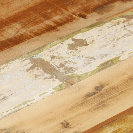 Table Basse Carrée Bohème Bois de Récupération