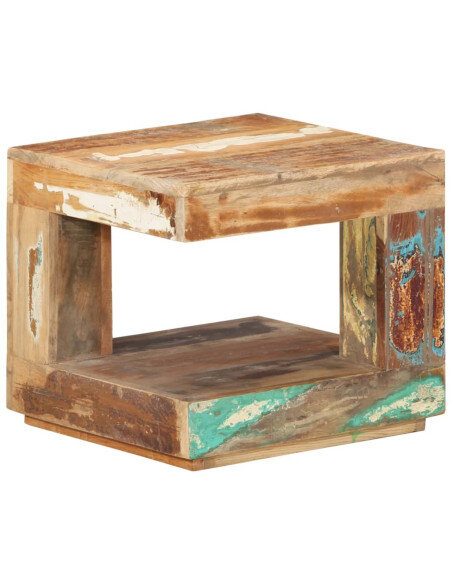 Table Basse Carrée Bohème Bois de Récupération  Table Basse Carrée Bohème Bois de Récupération