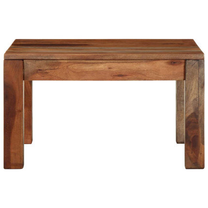 Table Basse Carrée Nature Bohème Bois massif Acacia