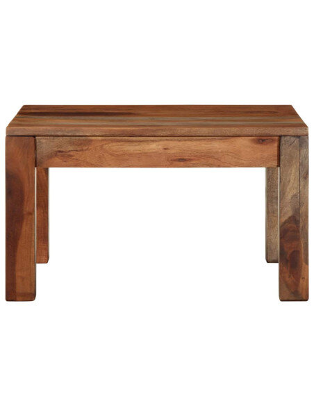 Table Basse Carrée Nature Bohème Bois massif Acacia Table Basse Carrée Nature Bohème Bois massif Acacia