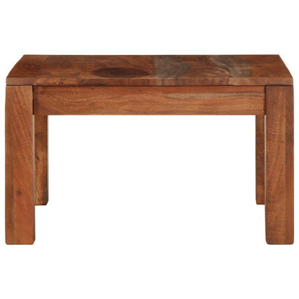 Table Basse Carrée Nature Bohème Bois massif Acacia