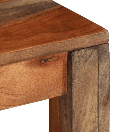 Table Basse Carrée Nature Bohème Bois massif Acacia