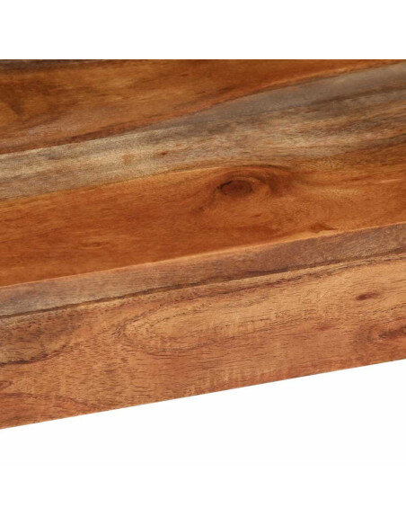Table Basse Carrée Nature Bohème Bois massif Acacia Table Basse Carrée Nature Bohème Bois massif Acacia