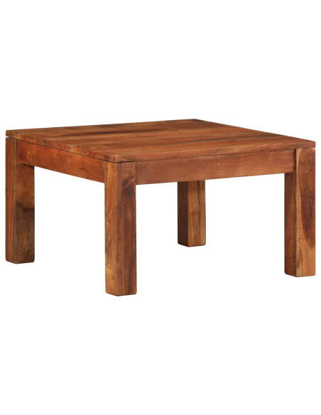 Table Basse Carrée Nature Bohème Bois massif Acacia Table Basse Carrée Nature Bohème Bois massif Acacia