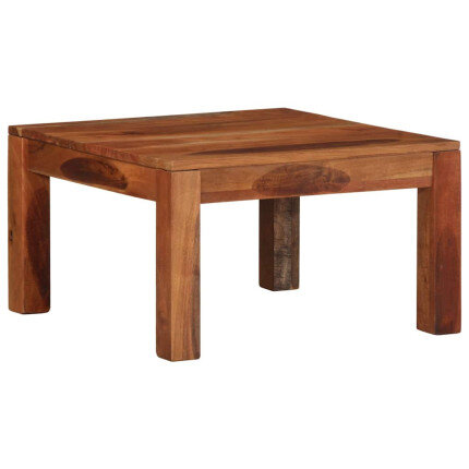 Table Basse Carrée Nature Bohème Bois massif Acacia