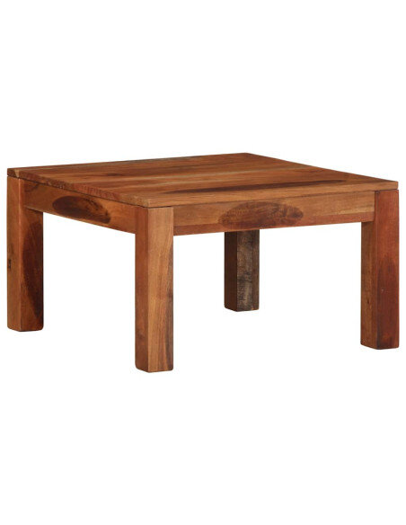 Table Basse Carrée Nature Bohème Bois massif Acacia Table Basse Carrée Nature Bohème Bois massif Acacia
